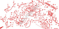 ACHTER STROOMLIJNKAP (TRX500FA5/6/7/8) voor Honda FOURTRAX 500 FOREMAN RUBICON Hydrostatic 2006