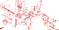 VOORREM HOOFDCILINDER(TRX500FA5/6/7/8) voor Honda FOURTRAX 500 FOREMAN RUBICON Hydrostatic 2008