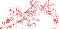 ZWAAI ARM voor Honda FOURTRAX 500 FOREMAN RUBICON Hydrostatic 2006