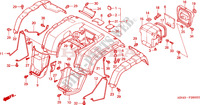 ACHTER STROOMLIJNKAP(1) voor Honda FOURTRAX 350 RANCHER 4X4 2001