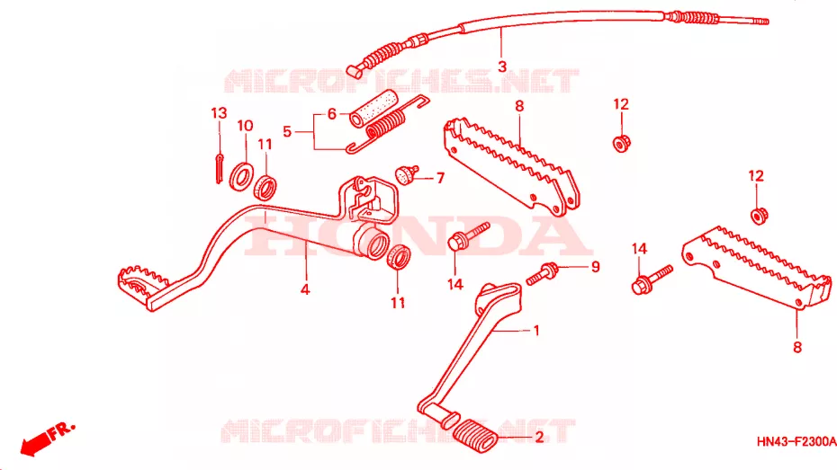 OPSTAP(1) Honda ATV 350 FOURTRAX 2000  TRX350FMY