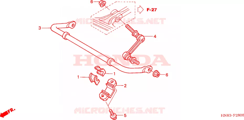 STABILISATOR Honda ATV 650 FOURTRAX 2003  TRX650FA3
