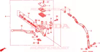 VOORREM HOOFDCILINDER voor Honda NX 125 TRANSCITY 1995
