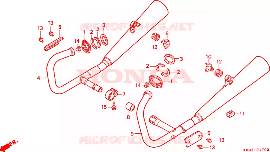 UITLAATDEMPER Honda MOTO 250 CB 1993  CB250P