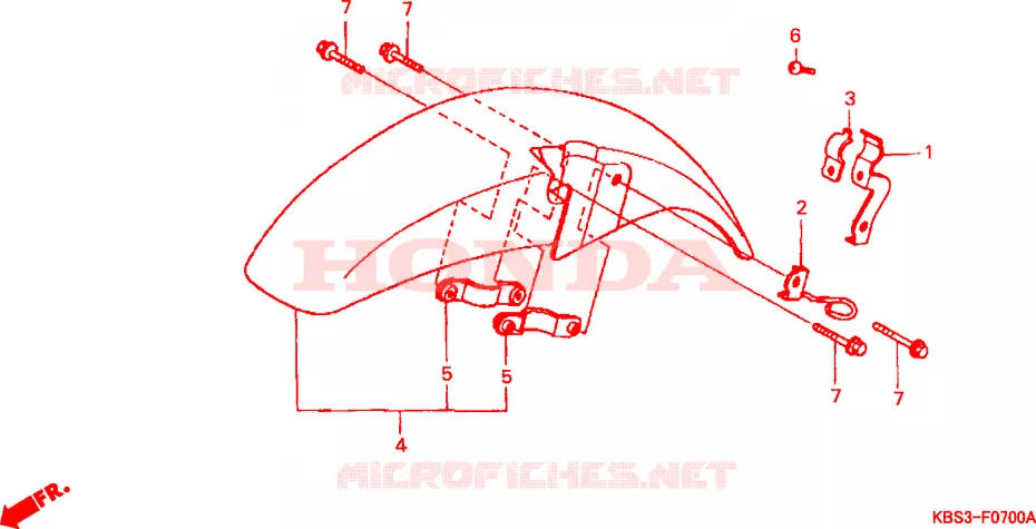 VOOR STROOMLIJNKAP Honda MOTO 125 NSR 2000  NSR125RY