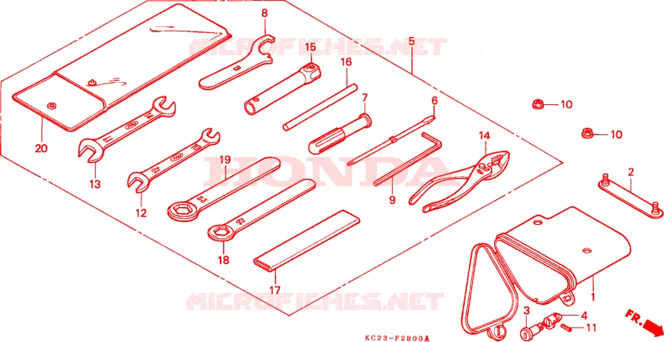 GEREEDSCHAP Honda MOTO 125 CM 1987  CM125CF