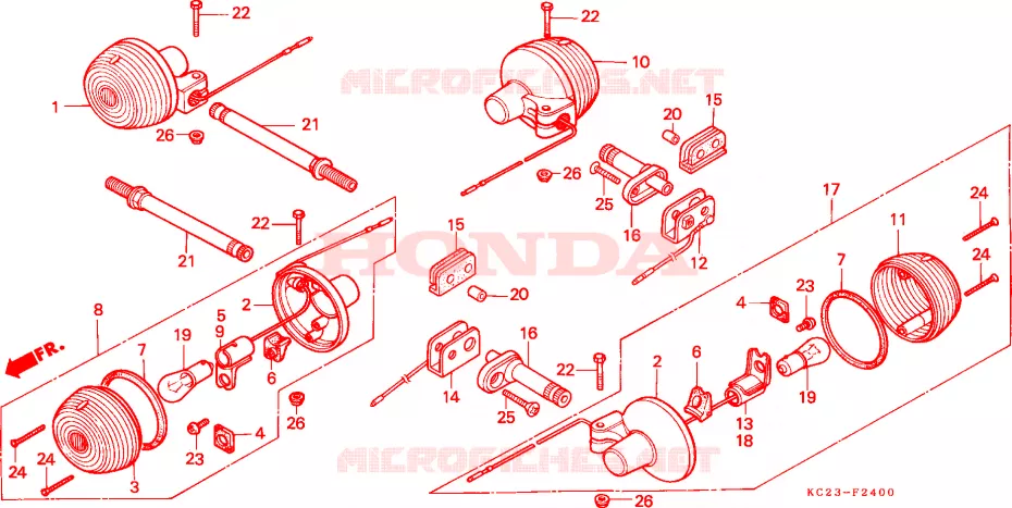 KNIPPERLICHT Honda MOTO 125 CM 1992  CM125CN