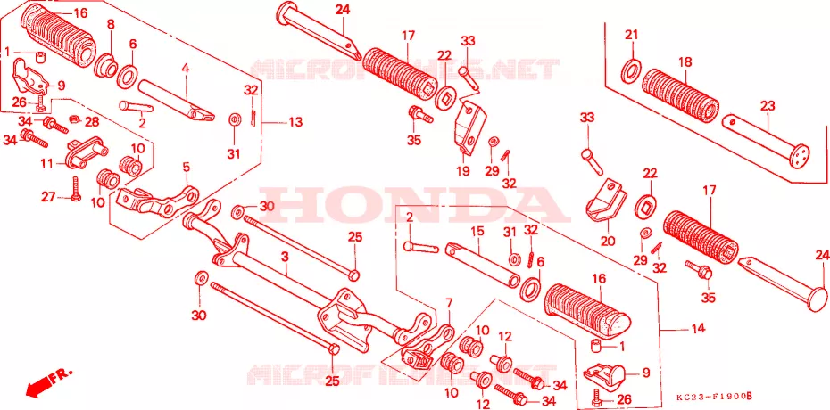 OPSTAP Honda MOTO 125 CM 1987  CM125CF