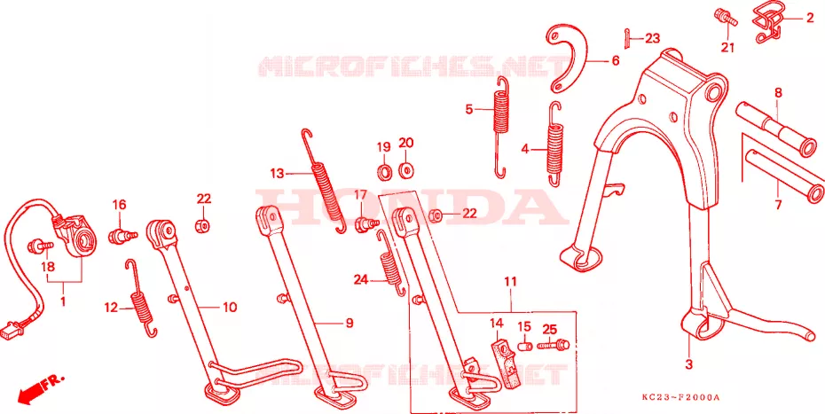 STANDAARD Honda MOTO 125 CM 1993  CM125CP