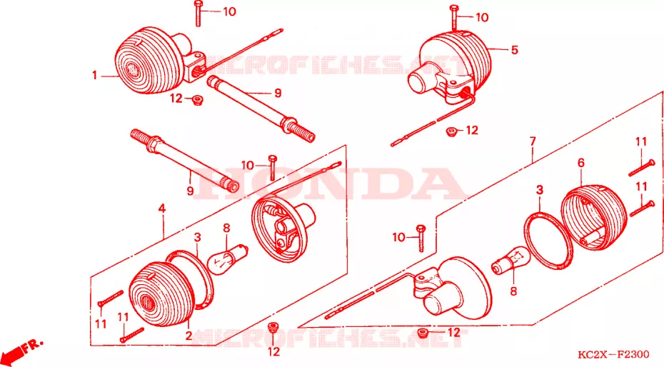 KNIPPERLICHT Honda MOTO 125 CM 2000  CM125CX
