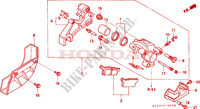 ACHTER REMKLAUW voor Honda XR 250 R 2000
