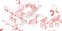 ZWAAI ARM/KETTINGKAST voor Honda XR 250 R 2000