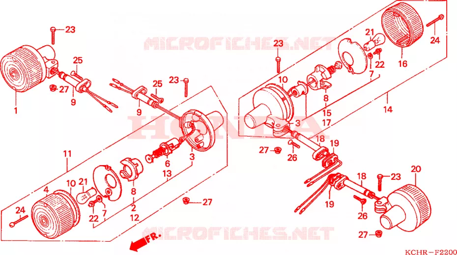 KNIPPERLICHT Honda MOTO 125 CG 1995  CG125S
