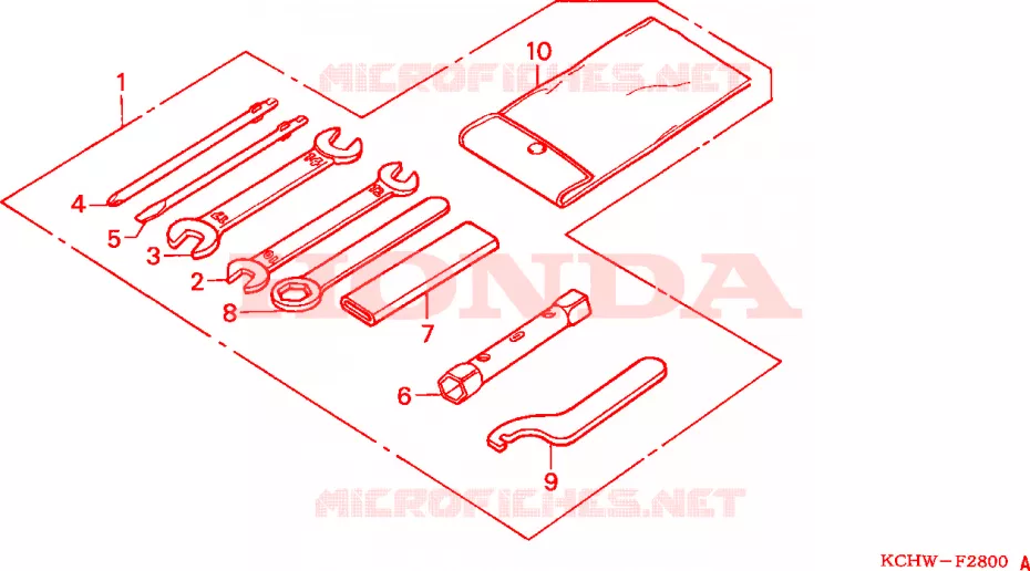 GEREEDSCHAP Honda MOTO 125 CG 2000  CG125W