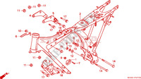 FRAME CHASSIS voor Honda CG 125 CARGO ASIENTO INDIVIDUAL 1998