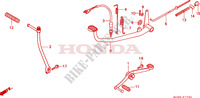 PEDAAL/KICKSTARTER ARM voor Honda CG 125 CARGO ASIENTO INDIVIDUAL 2000