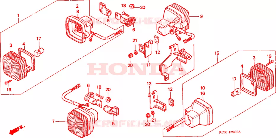 KNIPPERLICHT Honda MOTO 125 CG 1993  CG125P_SS