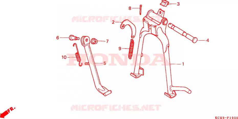 STANDAARD Honda MOTO 125 CG 1993  CG125P_SS