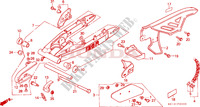 ACHTER VORK/KETTINGKAST(1) voor Honda MTX 125 1990