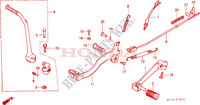 WISSEL PEDAAL/REMPEDAAL/KICKSTARTER ARM voor Honda MTX 125 15HP 1987