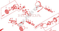 KNIPPERLICHT voor Honda REBEL 125 geschwindigkeitsbeschraekung 1998