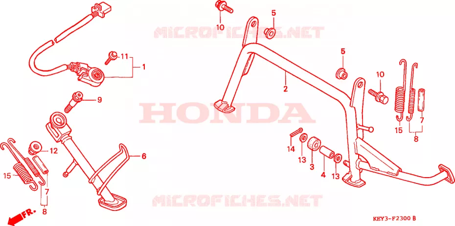 STANDAARD Honda SCOOTER 150 PANTHEON 1998  FES150W