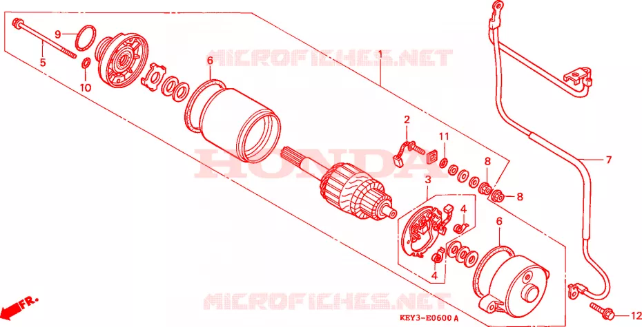 STARTEN MOTOR Honda SCOOTER 150 PANTHEON 2001  FES1501