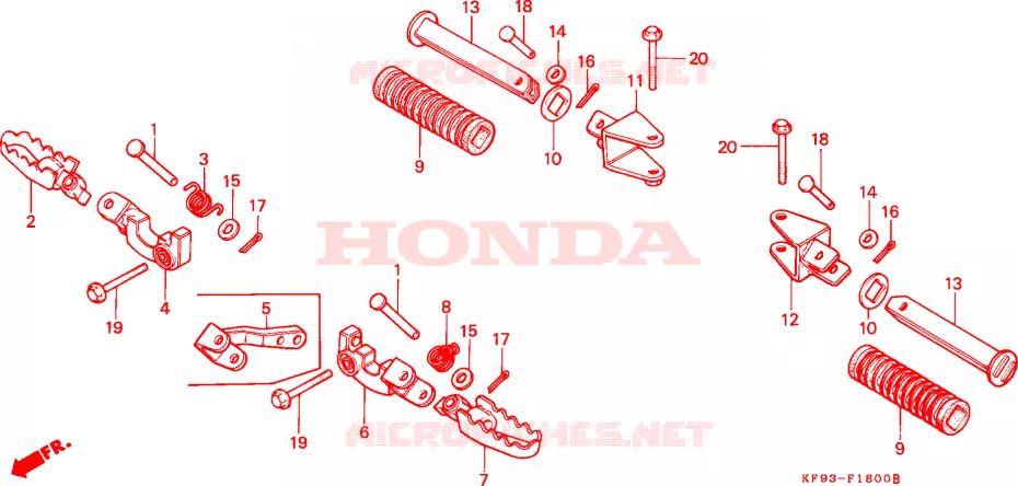 OPSTAP Honda MOTO 185 XL 1991  XL185SL