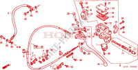 ACHTER REM HOOFD CILINDER voor Honda FORESIGHT 250 2001