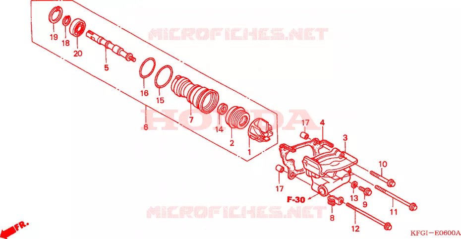 WATERPOMP Honda SCOOTER 250 FORSIGHT 2000  FES250Y