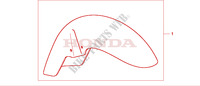 CROME FR.MUDGUARD voor Honda SHADOW 125 2000