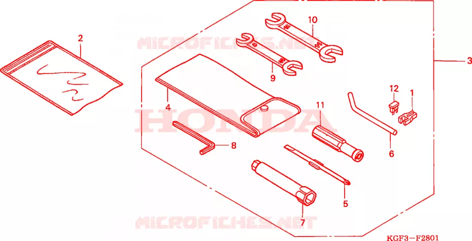 GEREEDSCHAP Honda SCOOTER 150 AROBASE 2006  NES1506