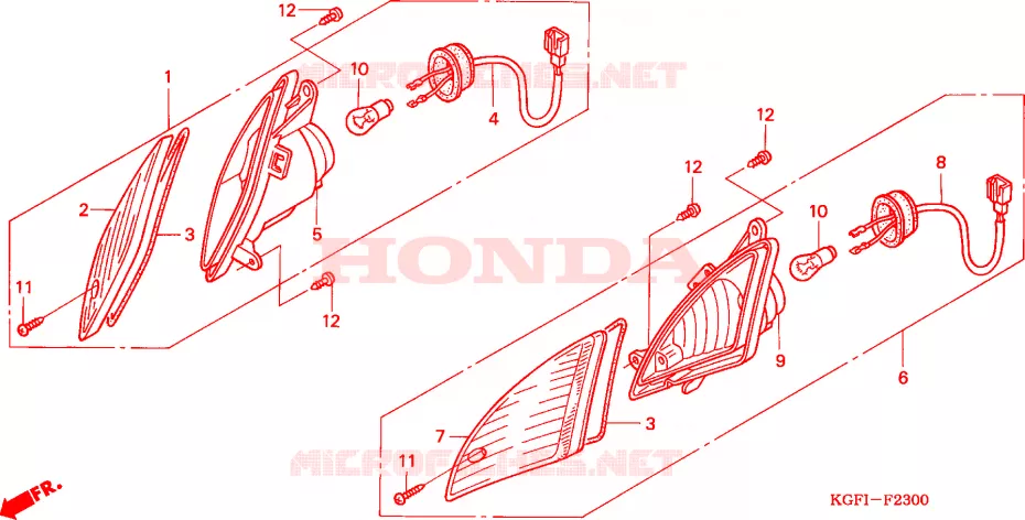 KNIPPERLICHT Honda SCOOTER 150 AROBASE 2005  NES1505