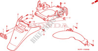 ACHTER STROOMLIJNKAP voor Honda AROBASE 125 2000