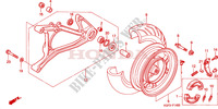 ACHTER WIEL/ZWAAI ARM voor Honda AROBASE 125 2000