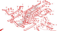 FRAME CHASSIS (CH125J/L/M/N/P/R) voor Honda SPACY 125 LUCE TARGA 1993
