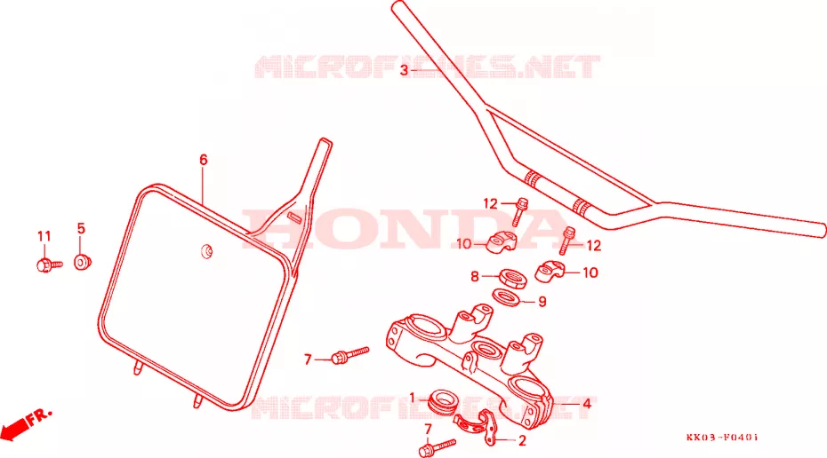 HENDEL PIJP/BOVENSTE BRUG (2) Honda MOTO 200 XR 1991  XR200RM