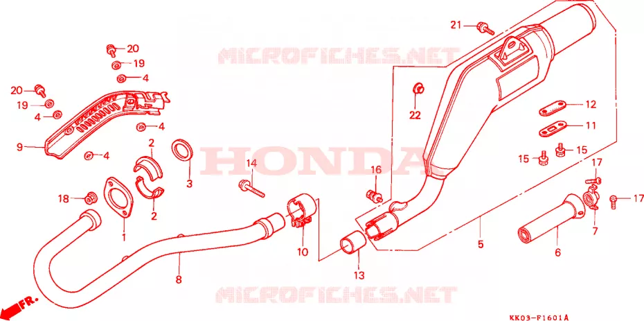 UITLAATDEMPER(2) Honda MOTO 200 XR 1991  XR200RM