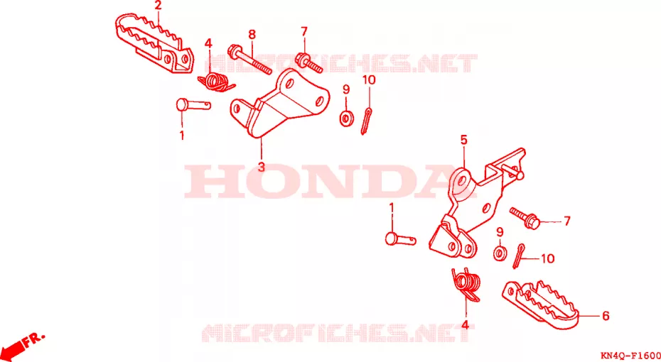 OPSTAP Honda MOTO 100 XR 1998  XR100RW