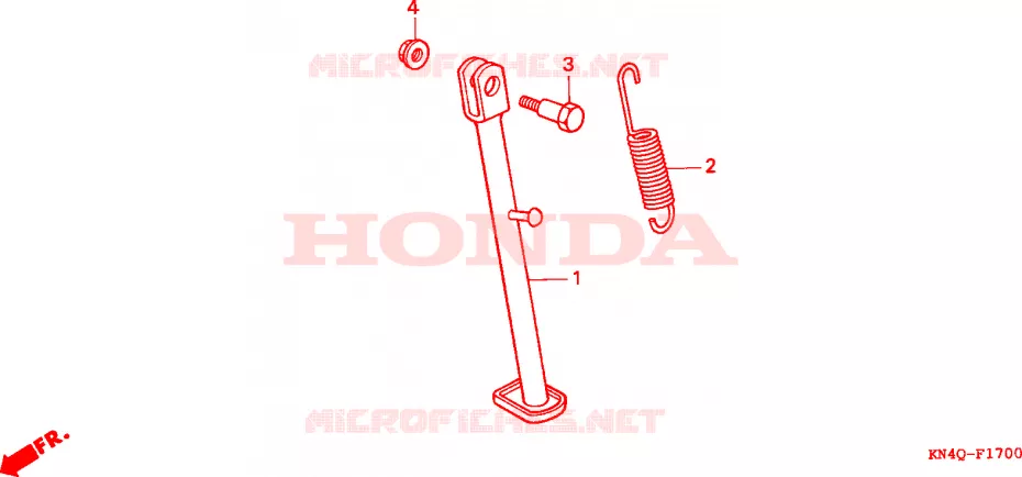 STANDAARD Honda MOTO 100 XR 1993  XR100RP