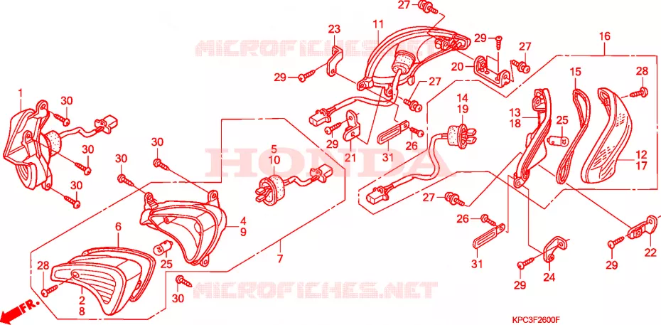 KNIPPERLICHT  Honda MOTO 125 VARADERO 2001  XL125V1