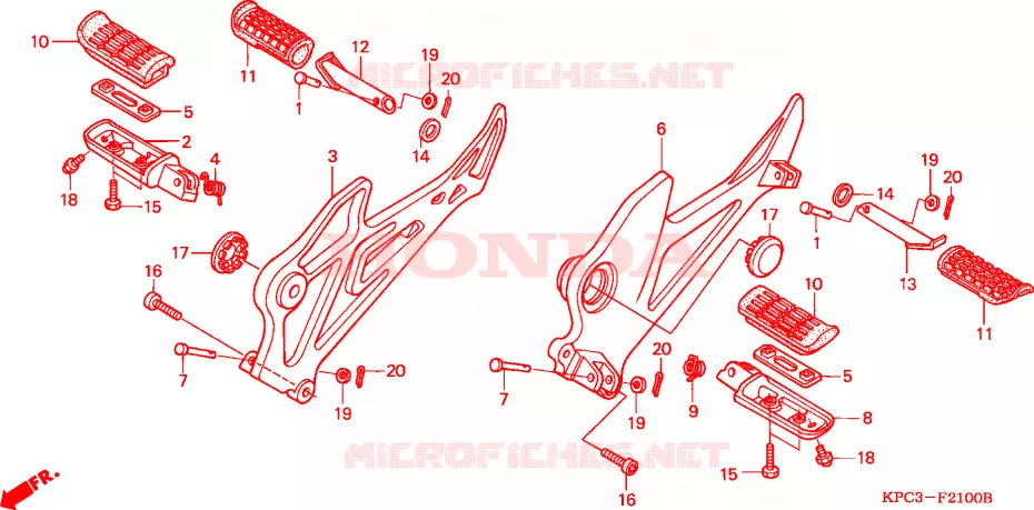 OPSTAP Honda MOTO 125 VARADERO 2005  XL125V5