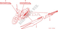 STREEP/MERK(ANF1253/5/6) voor Honda INNOVA 125 2006