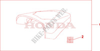 SEAT KAPJE   BLACK voor Honda CBR 125 NOIR 2010