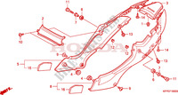 ZIJ AFDEKKING voor Honda CBR 125 TRICOLOR 2010