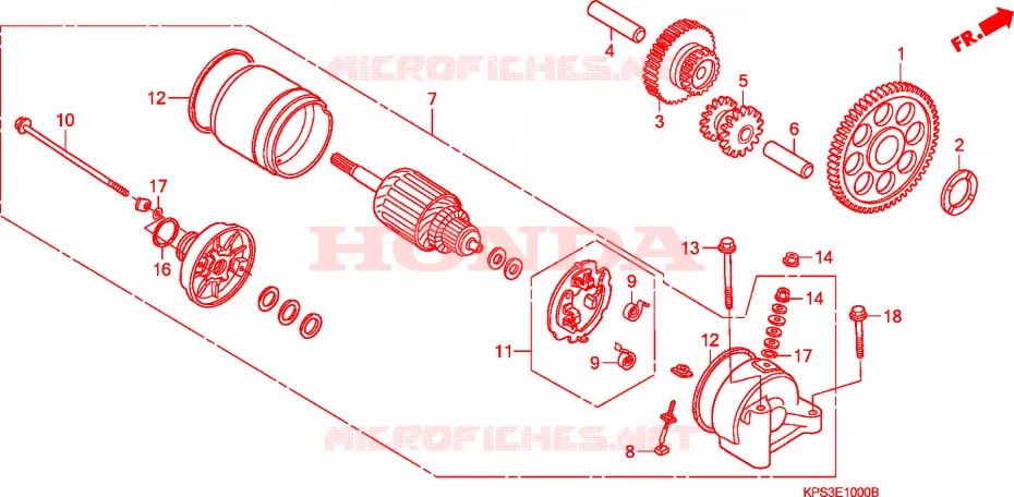 STARTEN MOTOR  Honda MOTO 230 CRF 2005  CRF230F5