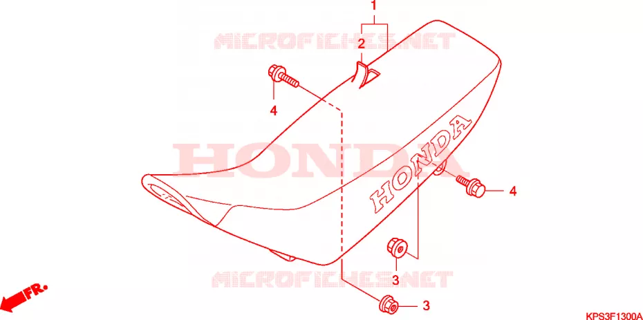 ZITTING Honda MOTO 230 CRF 2007  CRF230F7