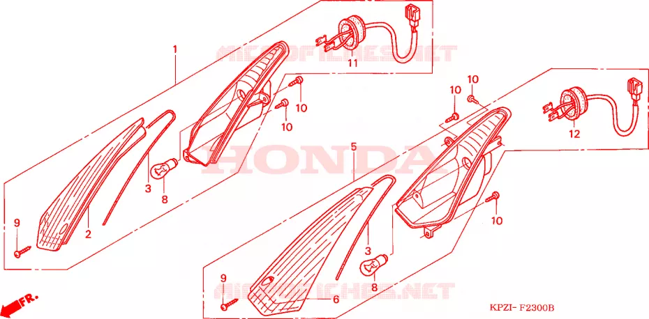 KNIPPERLICHT Honda SCOOTER 150 DYLAN 2006  SES1504