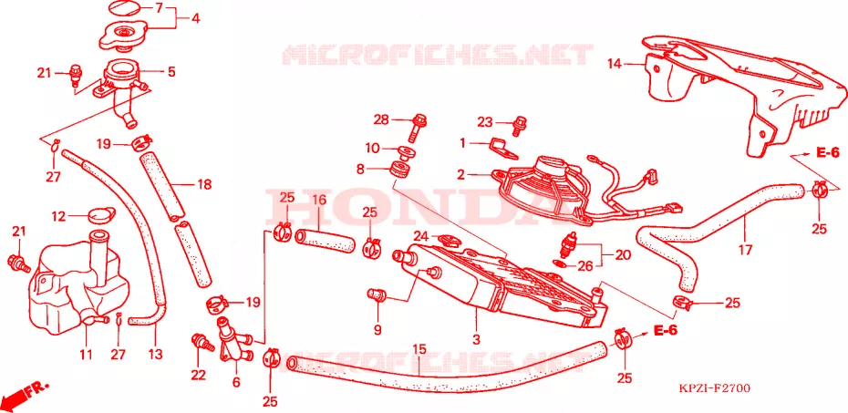 RADIATOR Honda SCOOTER 150 DYLAN 2002  SES1502