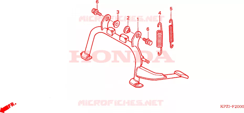 STANDAARD Honda SCOOTER 150 DYLAN 2005  SES1504
